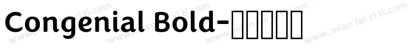 Congenial Bold字体转换